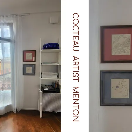 Scandinavian Design Residence - Two Private Balconies - Panoramic Sea View - 3 Min To Beach - Parking * Mentone
